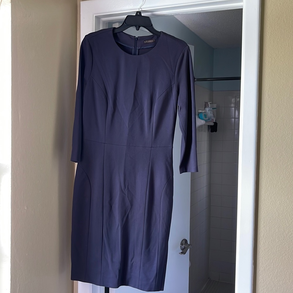 WOMENS PESERICO BLACK/Navy LONG SLEEVE DRESS SZ L